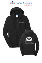 Port & Co™ Women's Core Fleece Full-Zip Hooded Sweatshirt - Tecta America Carolinas LLC
