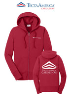 Port & Co™ Women's Core Fleece Full-Zip Hooded Sweatshirt - Tecta America Carolinas LLC
