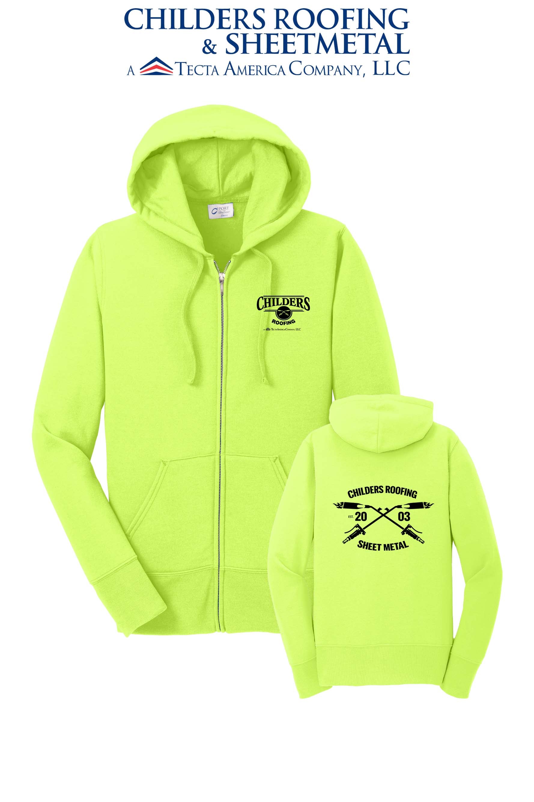 Port & Co™ Women's Core Fleece Full-Zip Hooded Sweatshirt - CRS