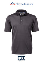 Cutter & Buck Virtue Recycled Micro Stripe Featherlight Pique Mens Polo