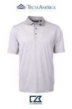 Cutter & Buck Virtue Recycled Micro Stripe Featherlight Pique Mens Polo