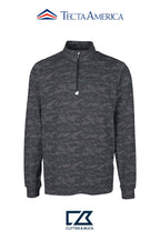 Cutter & Buck Traverse Recycled Smooth Stretch Mens Camo Quarter Zip Pullover