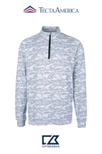 Cutter & Buck Traverse Recycled Smooth Stretch Mens Camo Quarter Zip Pullover