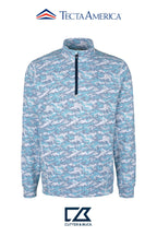 Cutter & Buck Traverse Recycled Smooth Stretch Mens Camo Quarter Zip Pullover