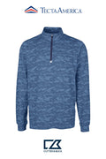 Cutter & Buck Traverse Recycled Smooth Stretch Mens Camo Quarter Zip Pullover