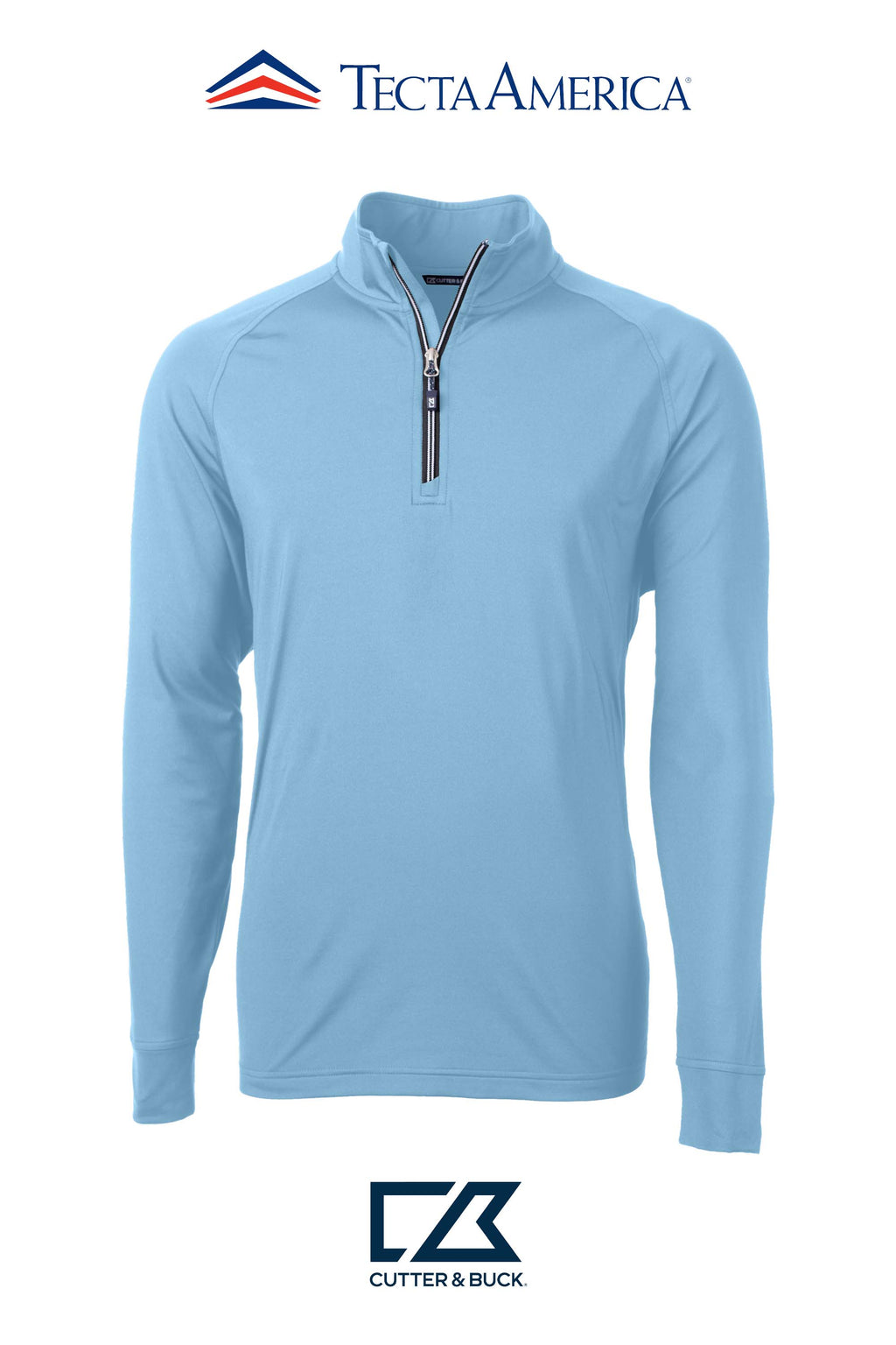 Cutter & Buck Adapt Recycled Soft Knit Stretch Mens Quarter Zip Pullover
