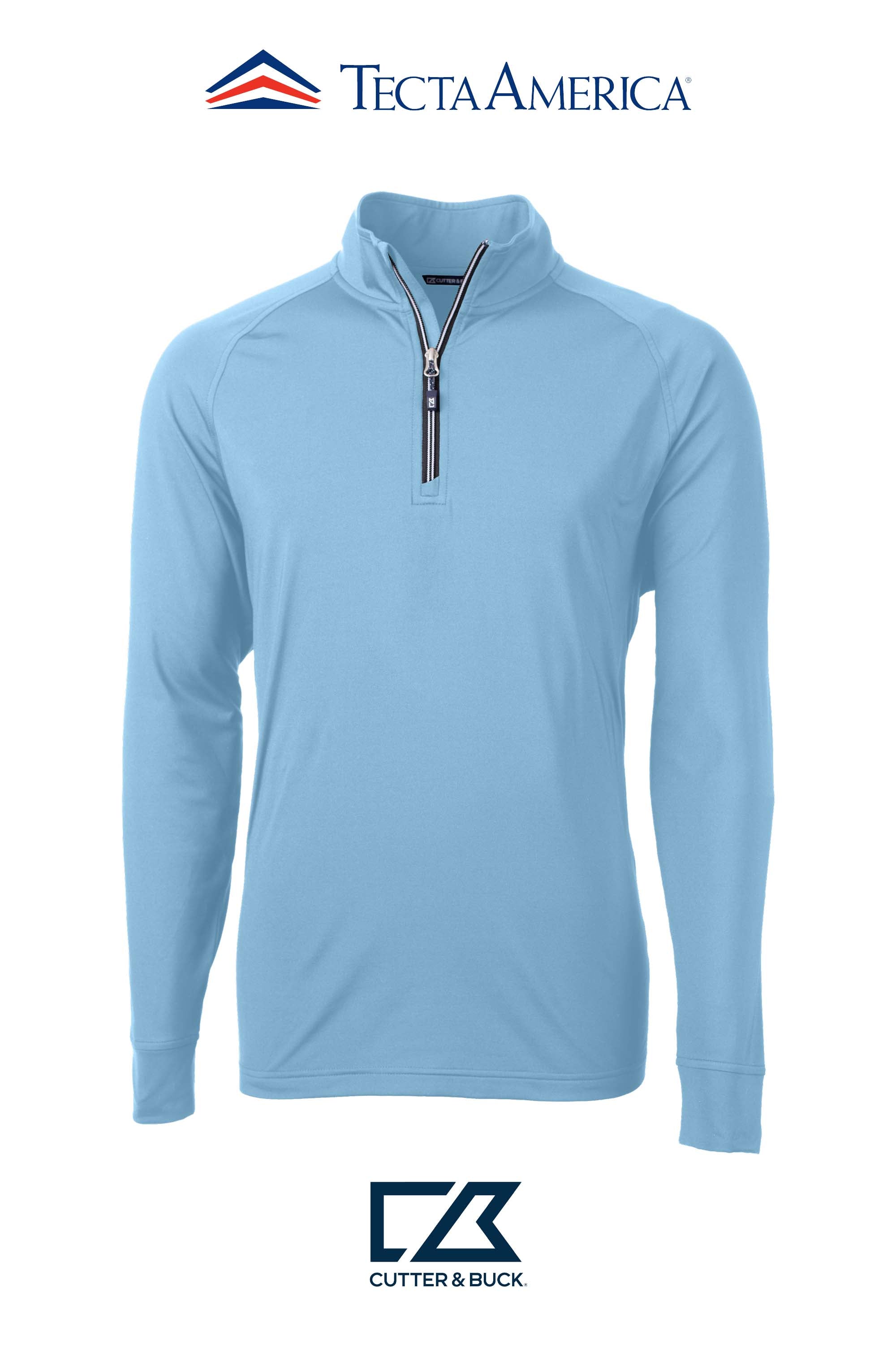 Cutter & Buck Adapt Recycled Soft Knit Stretch Mens Quarter Zip Pullover