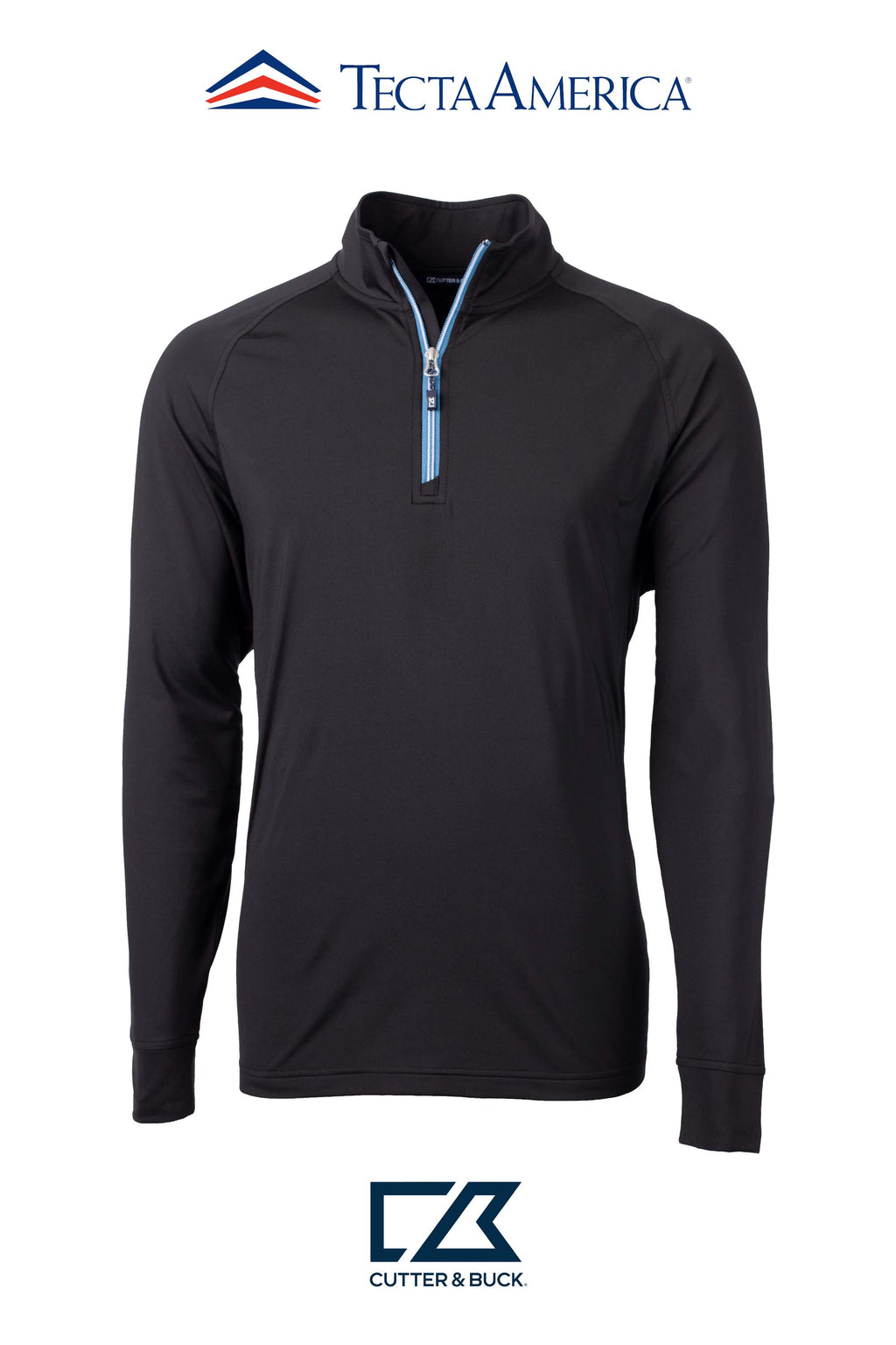 Cutter & Buck Adapt Recycled Soft Knit Stretch Mens Quarter Zip Pullover