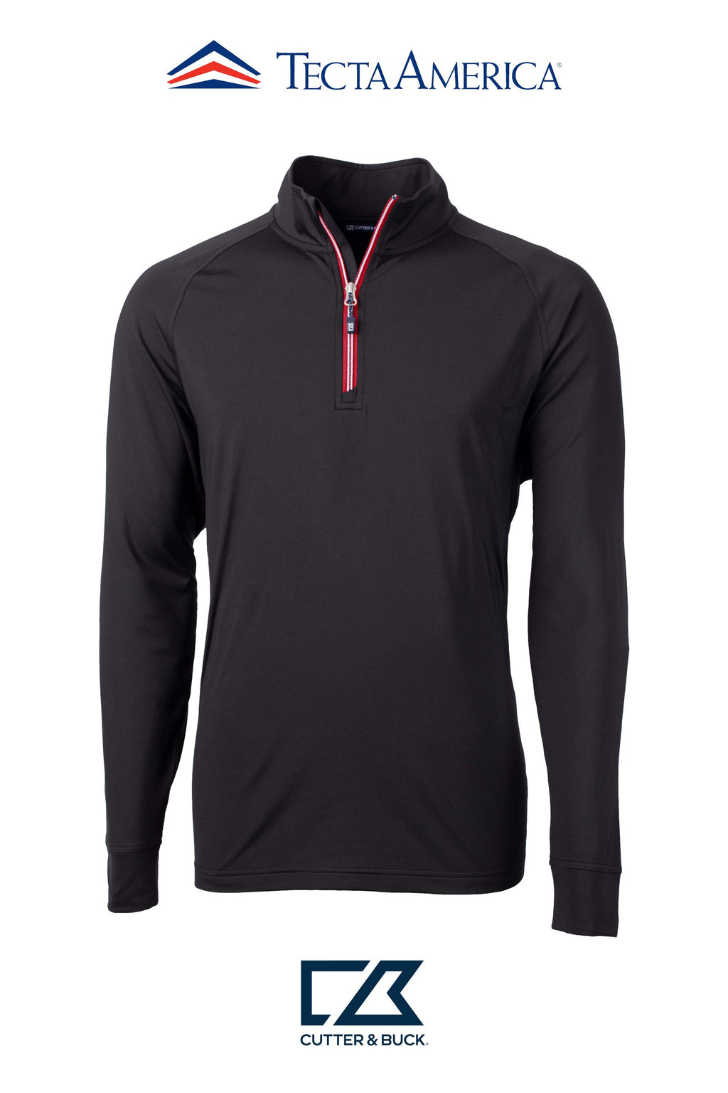 Cutter & Buck Adapt Recycled Soft Knit Stretch Mens Quarter Zip Pullover