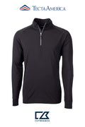Cutter & Buck Adapt Recycled Soft Knit Stretch Mens Quarter Zip Pullover