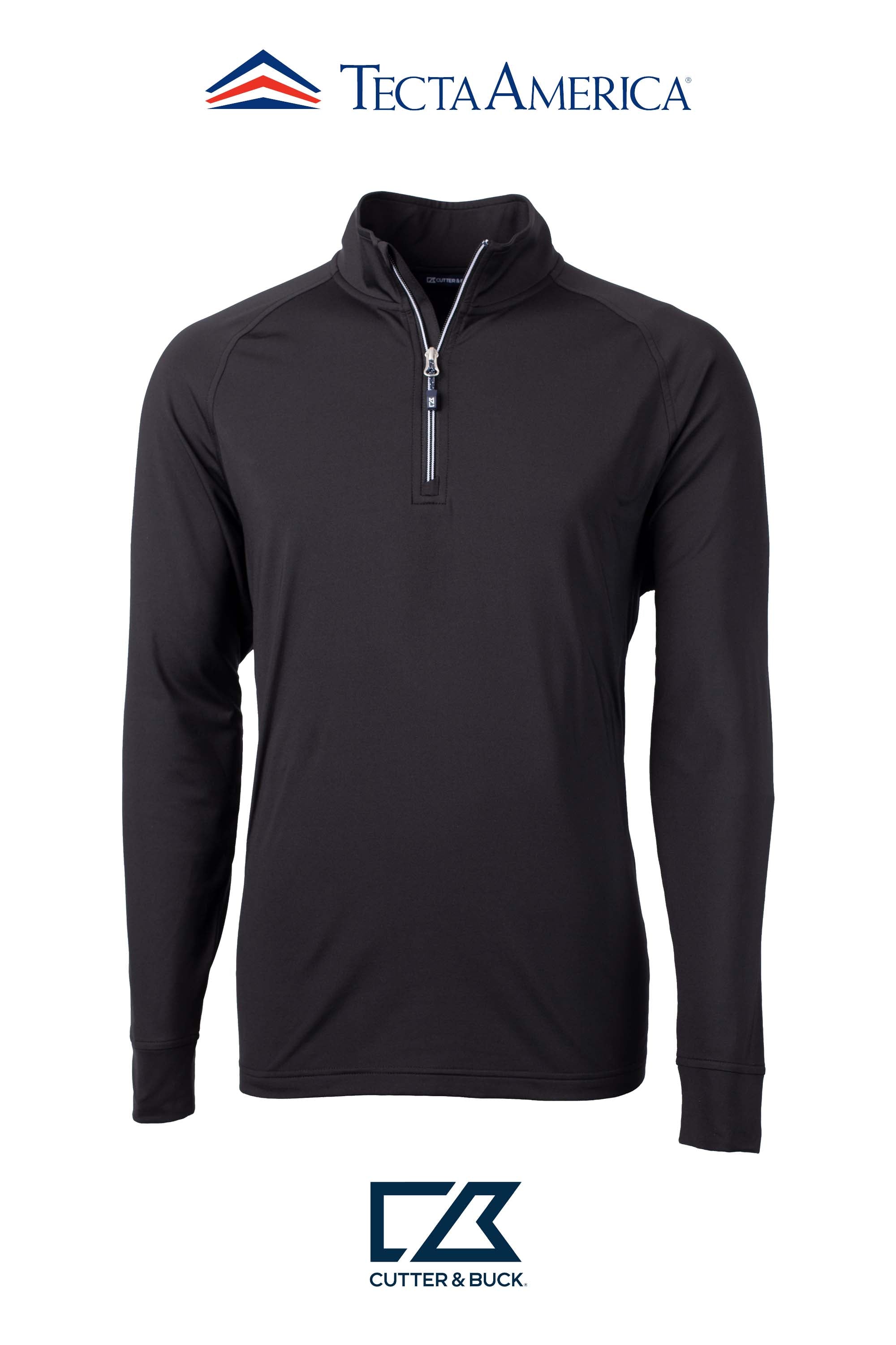 Cutter & Buck Adapt Recycled Soft Knit Stretch Mens Quarter Zip Pullover