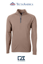 Cutter & Buck Adapt Recycled Soft Knit Stretch Mens Quarter Zip Pullover