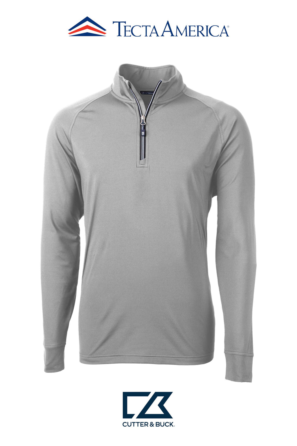 Cutter & Buck Adapt Recycled Soft Knit Stretch Mens Quarter Zip Pullover