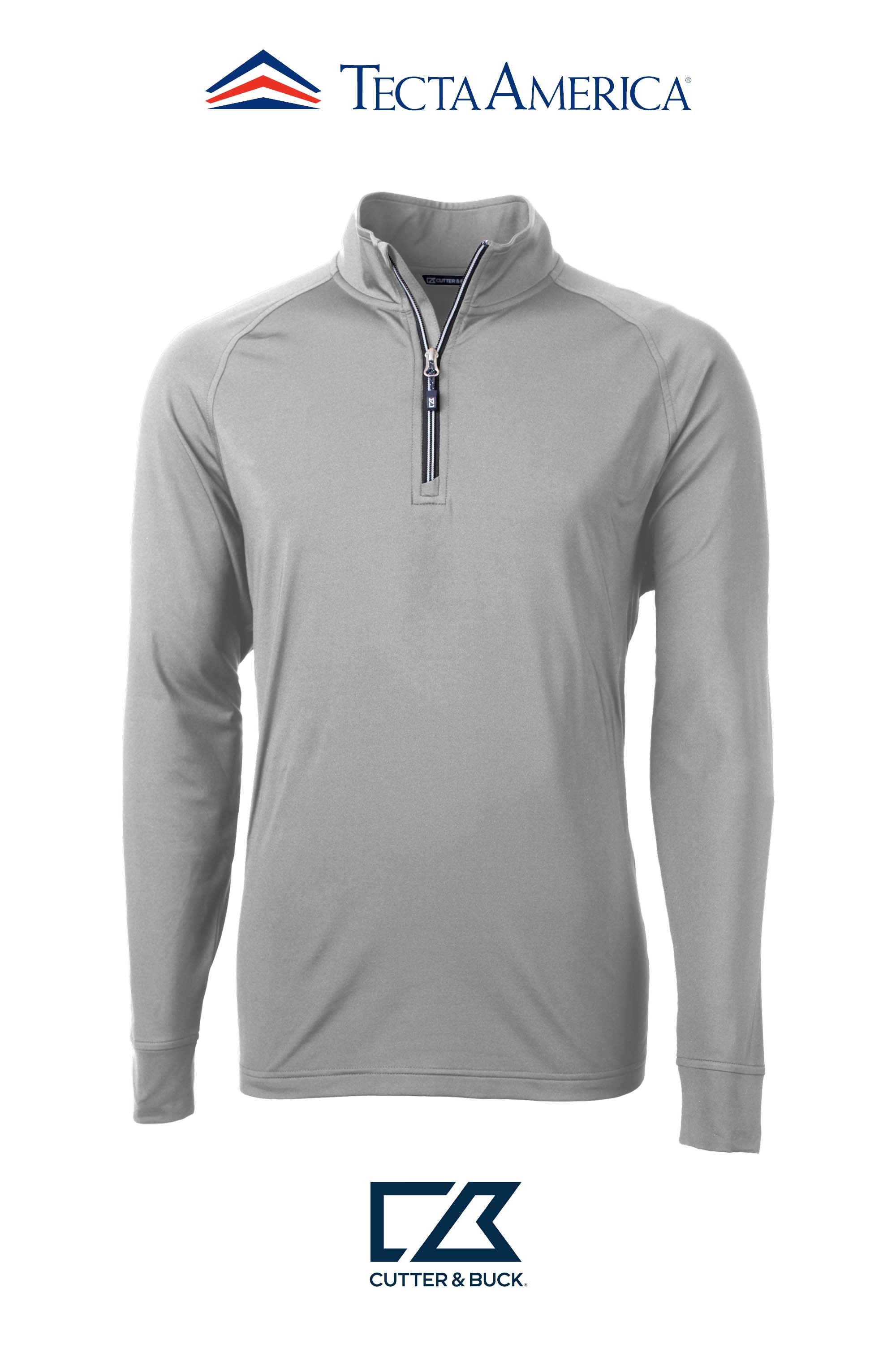 Cutter & Buck Adapt Recycled Soft Knit Stretch Mens Quarter Zip Pullover