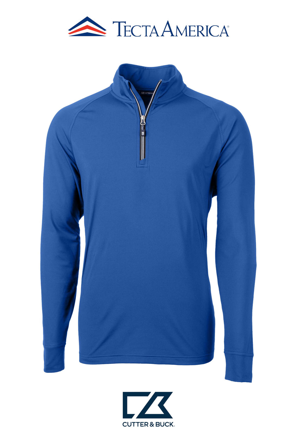 Cutter & Buck Adapt Recycled Soft Knit Stretch Mens Quarter Zip Pullover