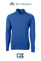 Cutter & Buck Adapt Recycled Soft Knit Stretch Mens Quarter Zip Pullover