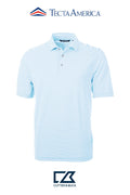 Cutter & Buck Virtue Recycled Stripe Featherlight Pique Mens Polo