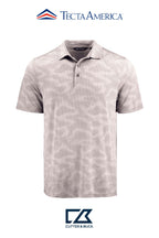 Cutter & Buck Coastline Recycled Double Peached Camo Print Mens Polo