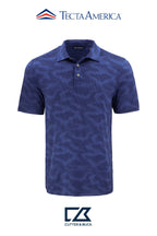 Cutter & Buck Coastline Recycled Double Peached Camo Print Mens Polo