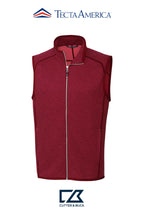 Cutter & Buck Mainsail Sweater-Knit Mens Full Zip Vest