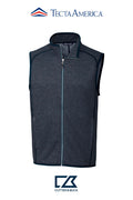 Cutter & Buck Mainsail Sweater-Knit Mens Full Zip Vest