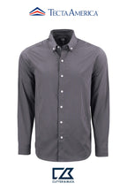 Cutter & Buck Skyline Recycled Gingham Mens Long Sleeve Button Down Dress Shirt