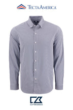Cutter & Buck Skyline Recycled Gingham Mens Long Sleeve Button Down Dress Shirt