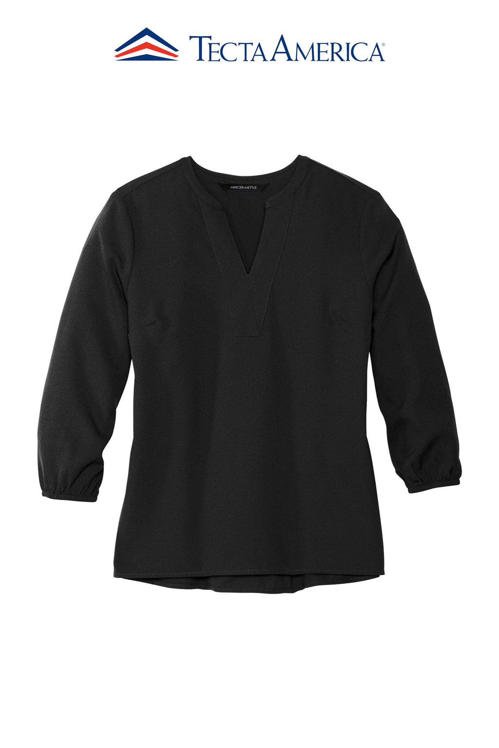 Mercer+Mettle® Women's Stretch Crepe 3/4-Sleeve Blouse
