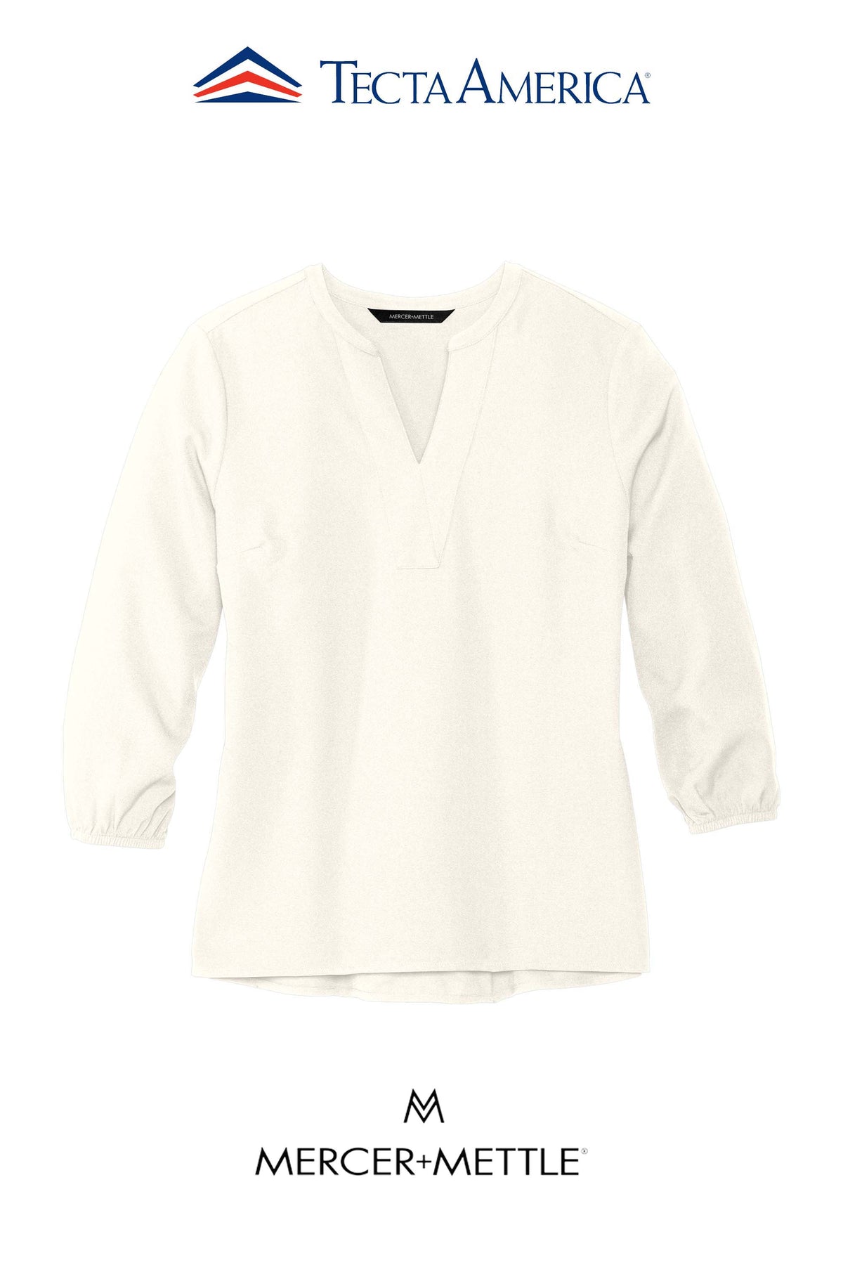 Mercer+Mettle® Women's Stretch Crepe 3/4-Sleeve Blouse