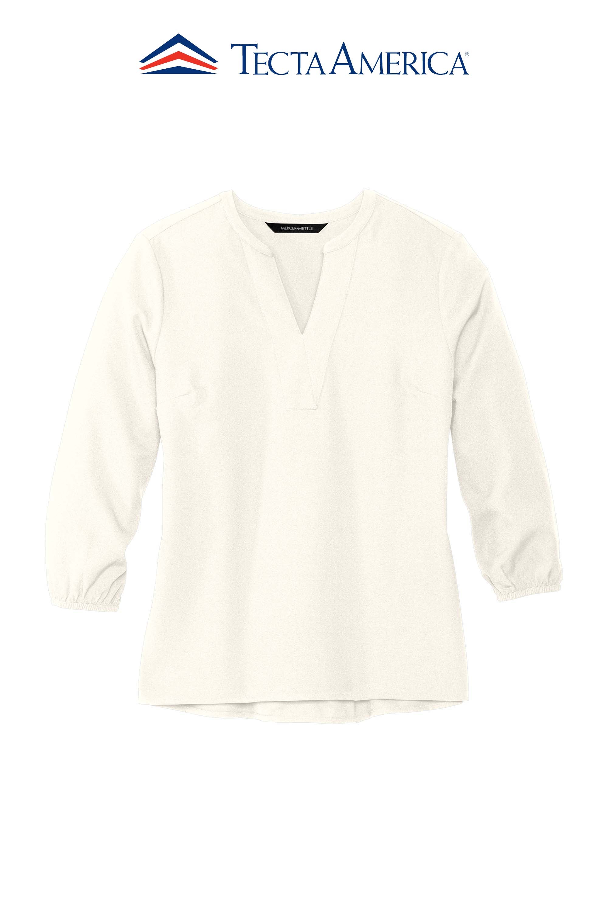 Mercer+Mettle® Women's Stretch Crepe 3/4-Sleeve Blouse