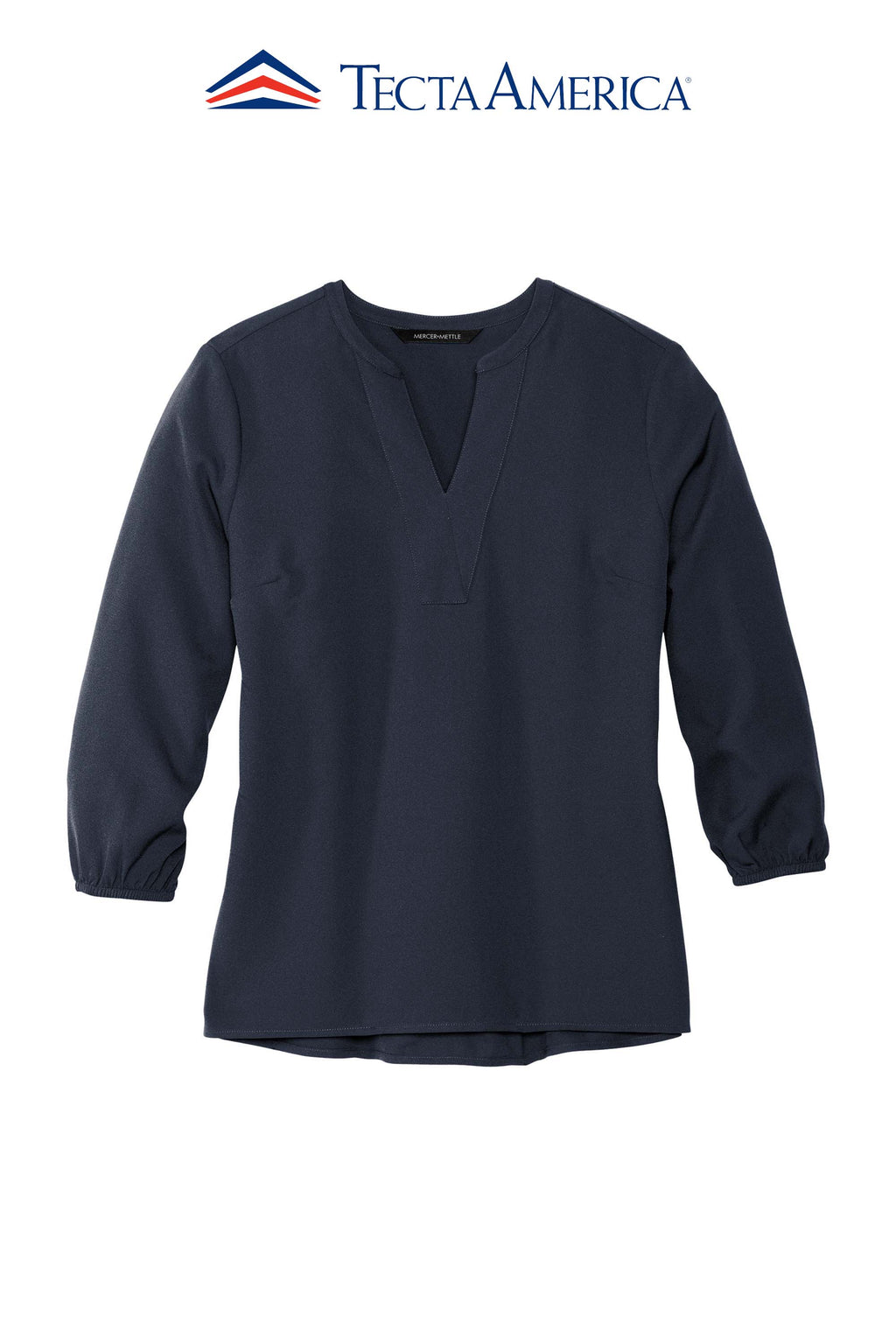Mercer+Mettle® Women's Stretch Crepe 3/4-Sleeve Blouse