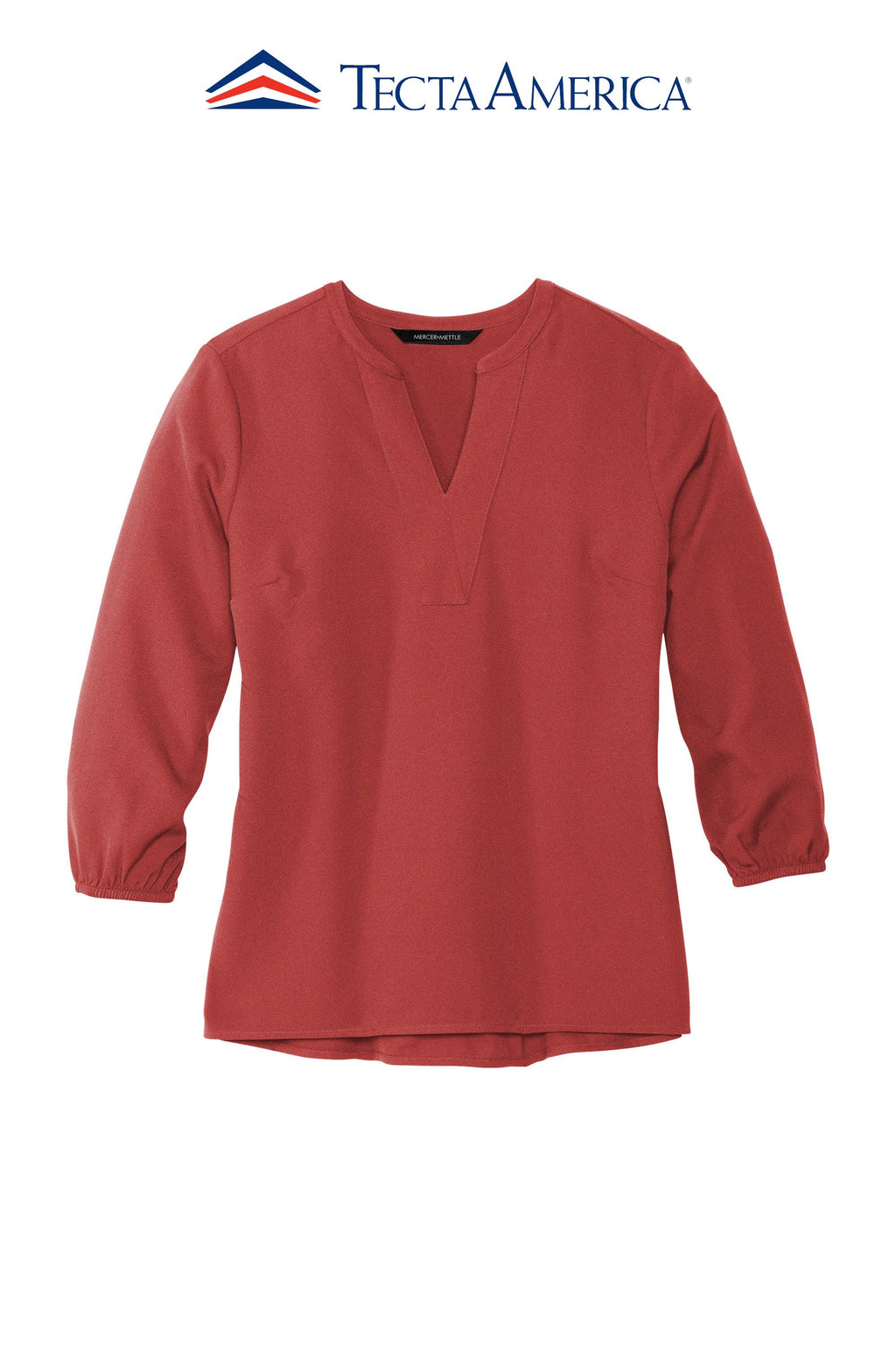 Mercer+Mettle® Women's Stretch Crepe 3/4-Sleeve Blouse