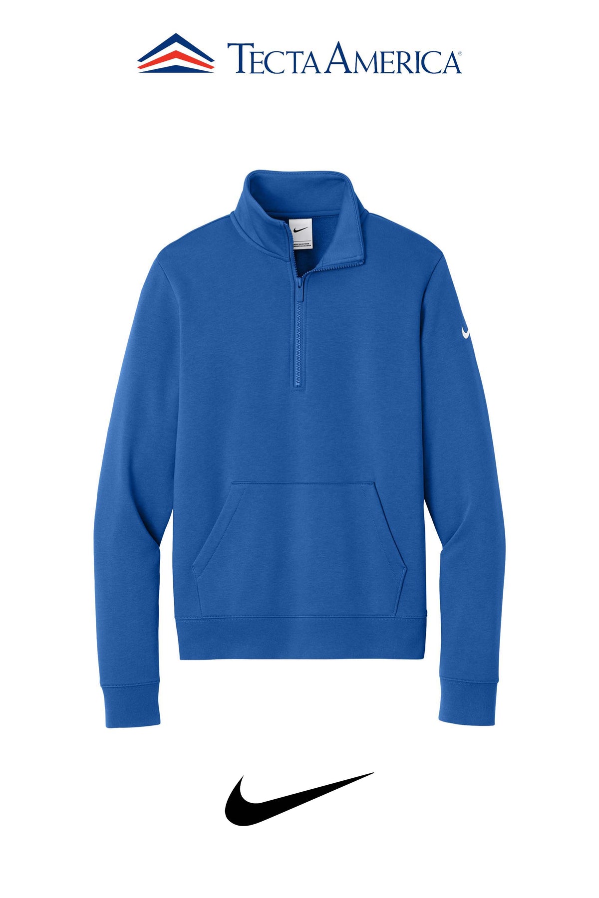 Nike Women's Club Fleece Sleeve Swoosh 1/2-Zip