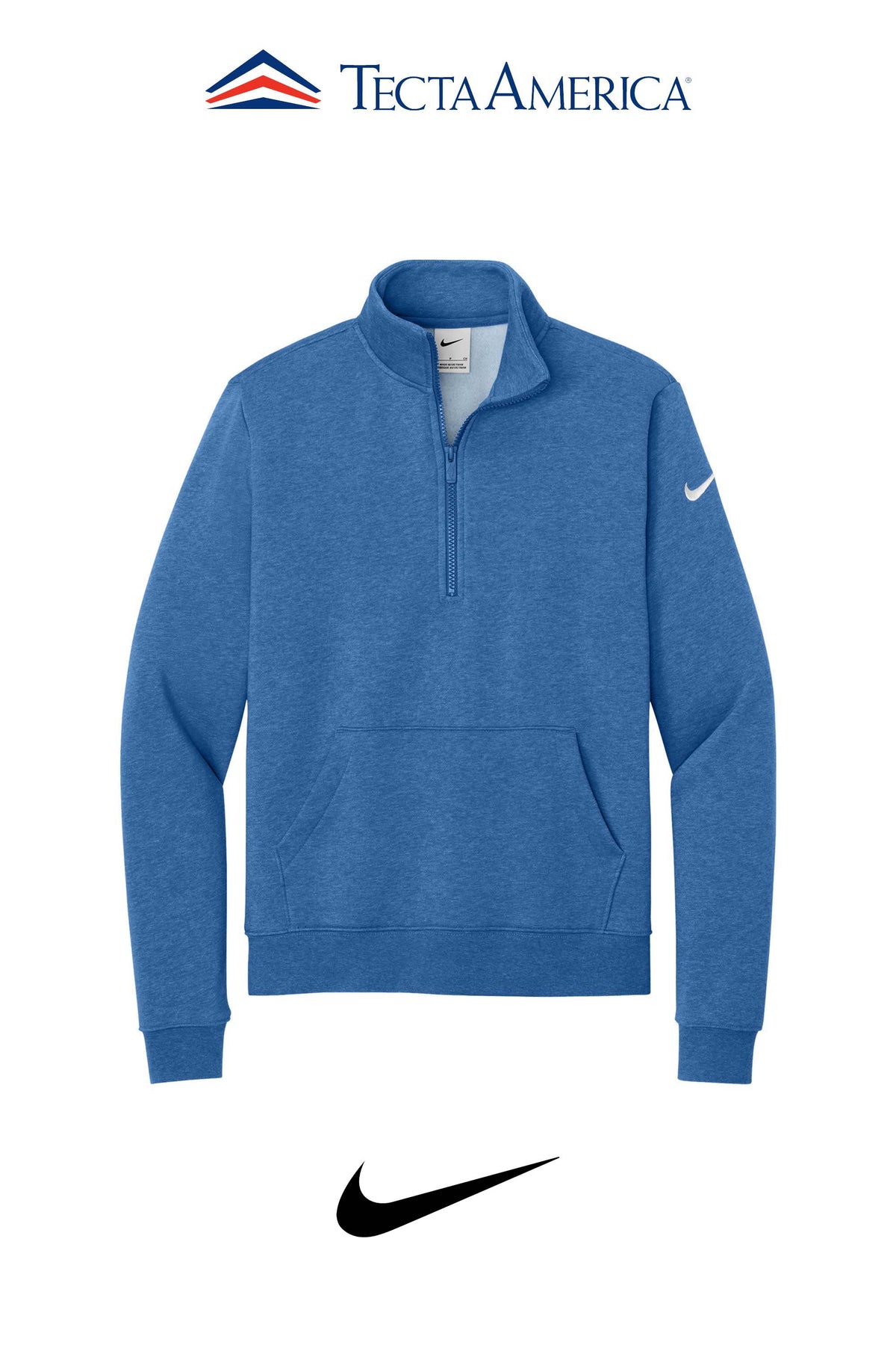 Nike Women's Club Fleece Sleeve Swoosh 1/2-Zip