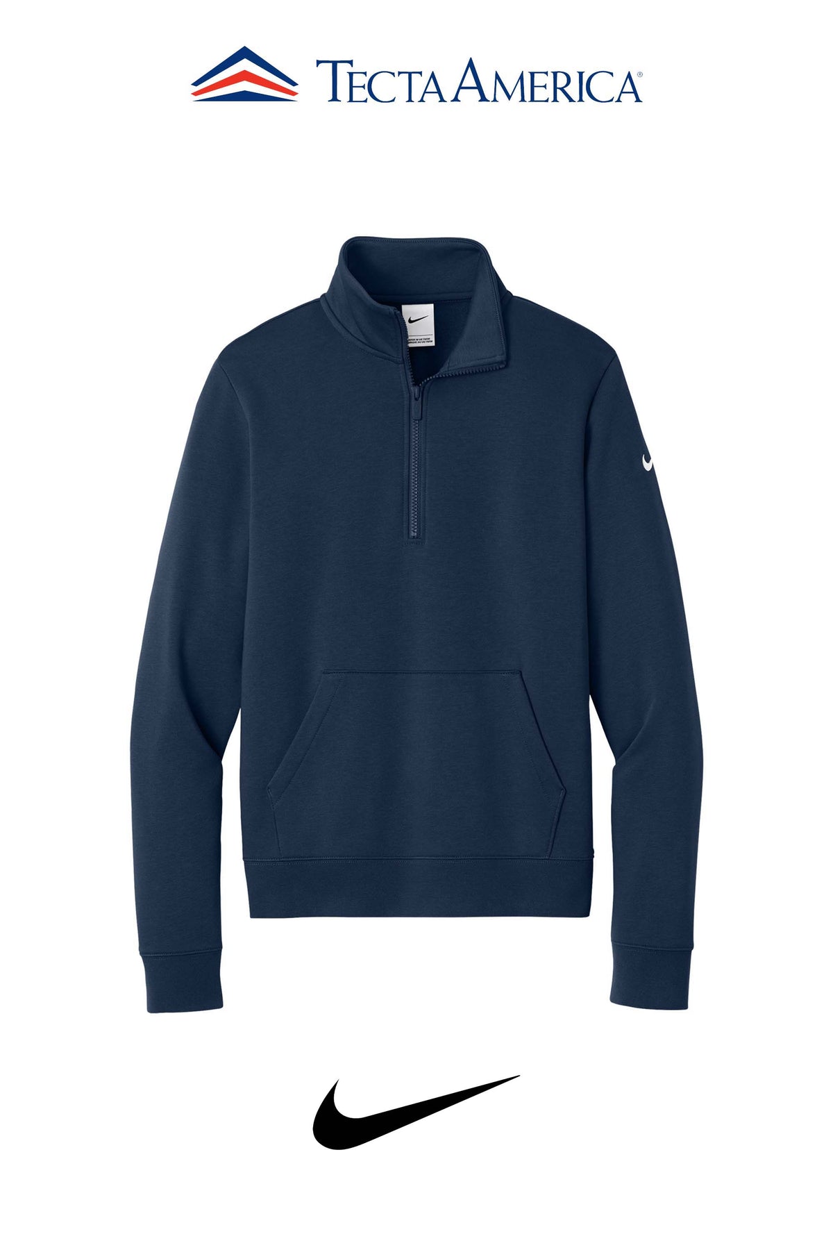 Nike Women's Club Fleece Sleeve Swoosh 1/2-Zip
