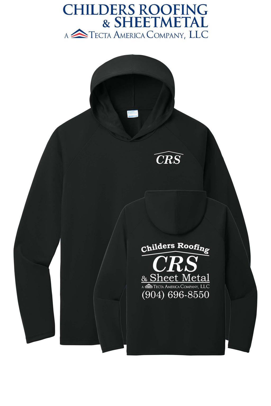 Port & Co™ Performance Pullover Hooded UPF50 Tee - CRS