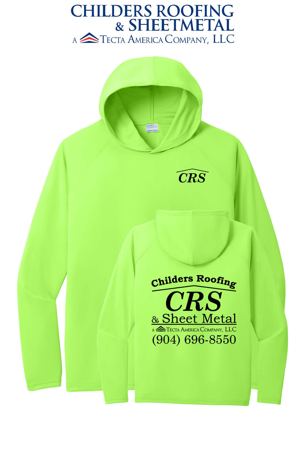 Port & Co™ Performance Pullover Hooded UPF50 Tee - CRS