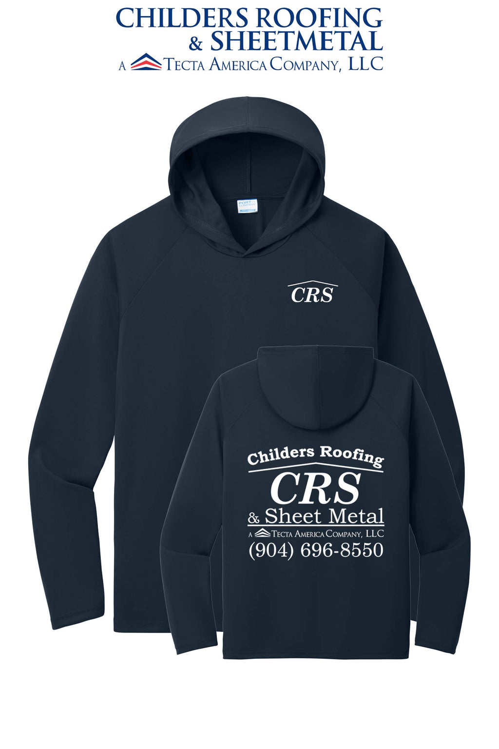 Port & Co™ Performance Pullover Hooded UPF50 Tee - CRS