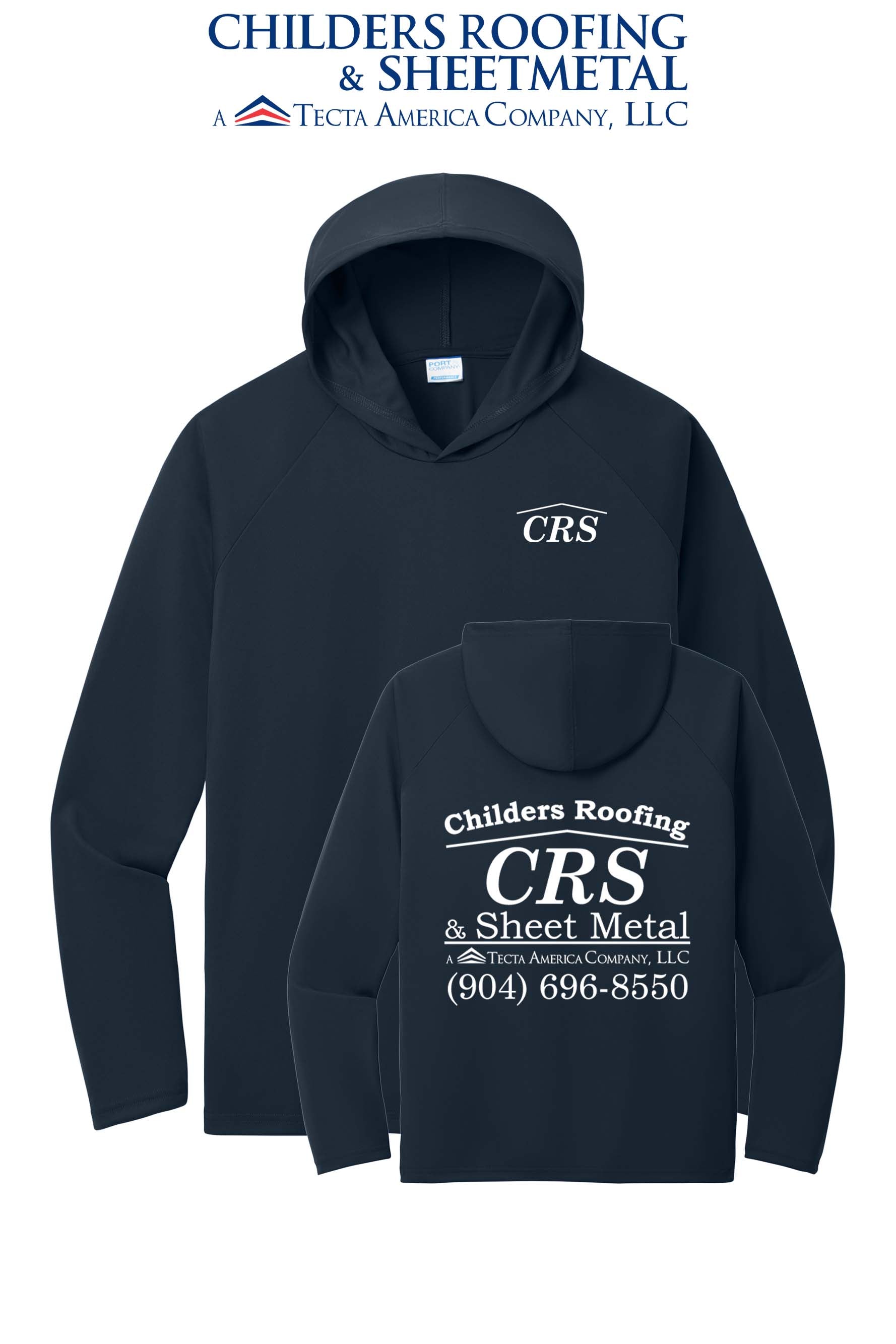 Port & Co™ Performance Pullover Hooded UPF50 Tee - CRS