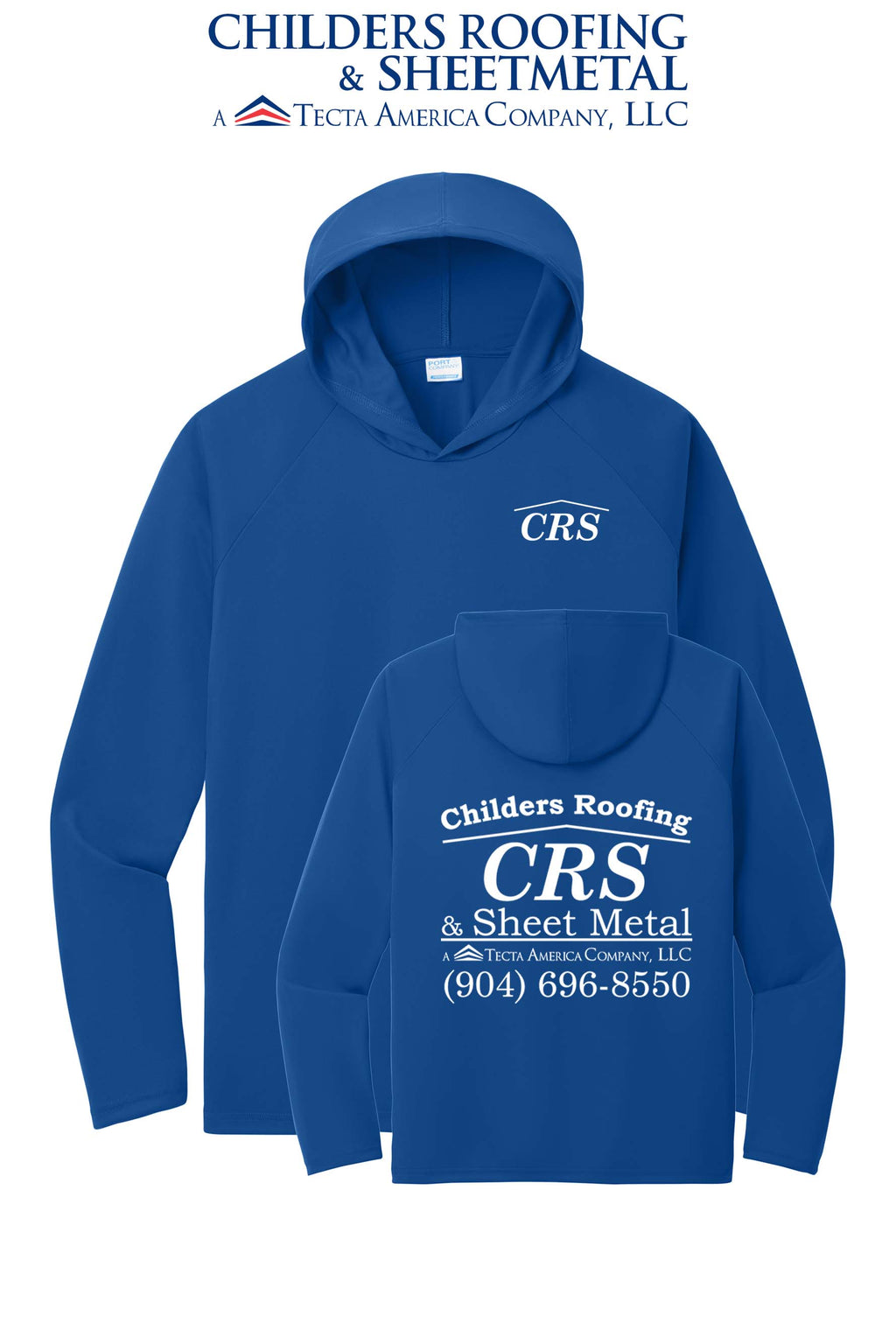 Port & Co™ Performance Pullover Hooded UPF50 Tee - CRS