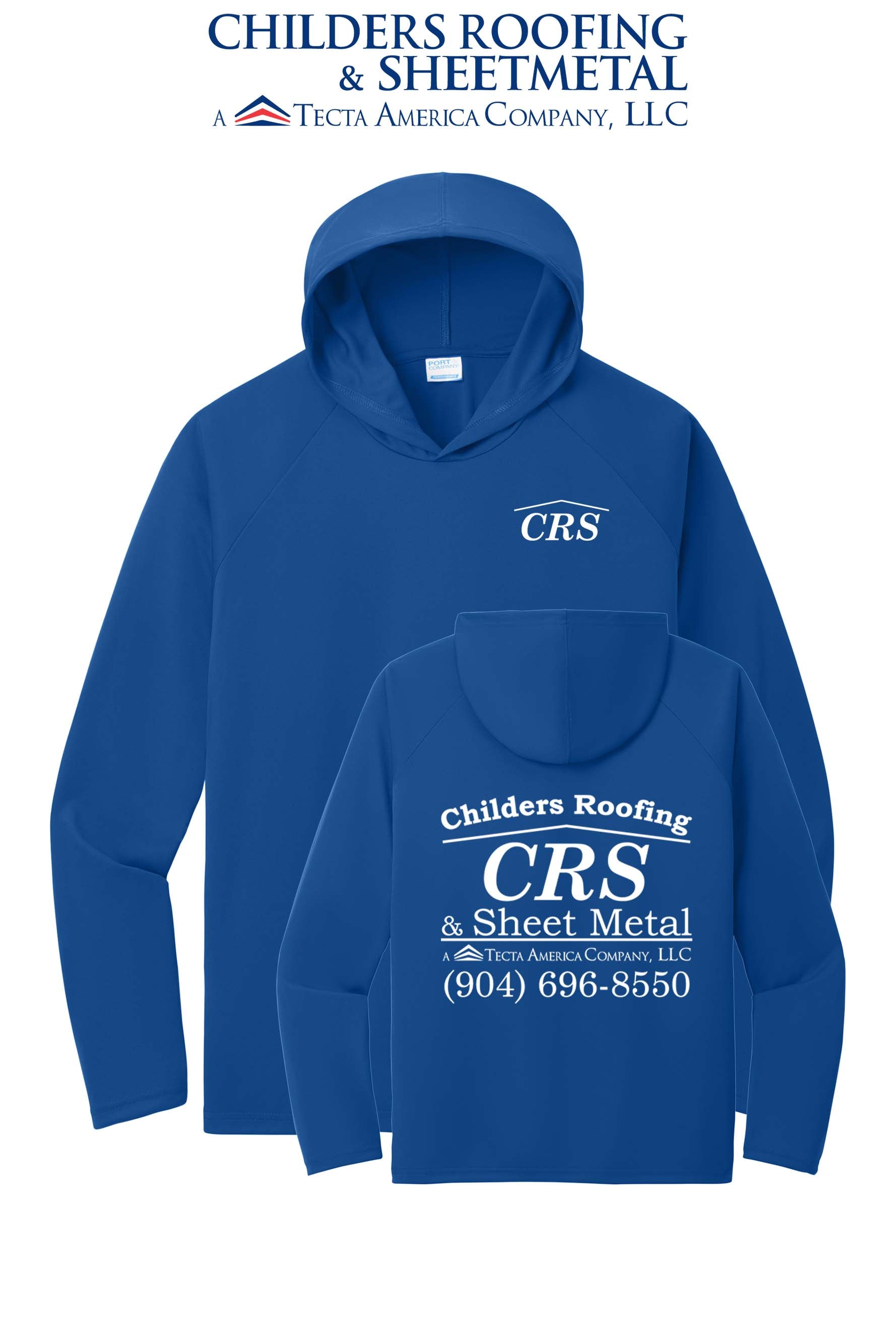 Port & Co™ Performance Pullover Hooded UPF50 Tee - CRS