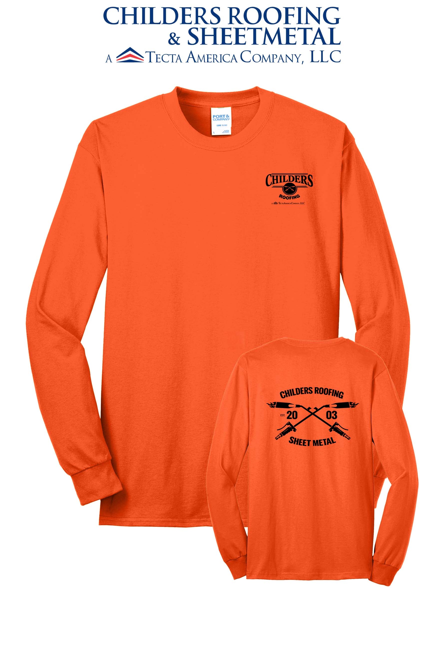 Port & Co™ Long Sleeve Core Blend Tee - CRS