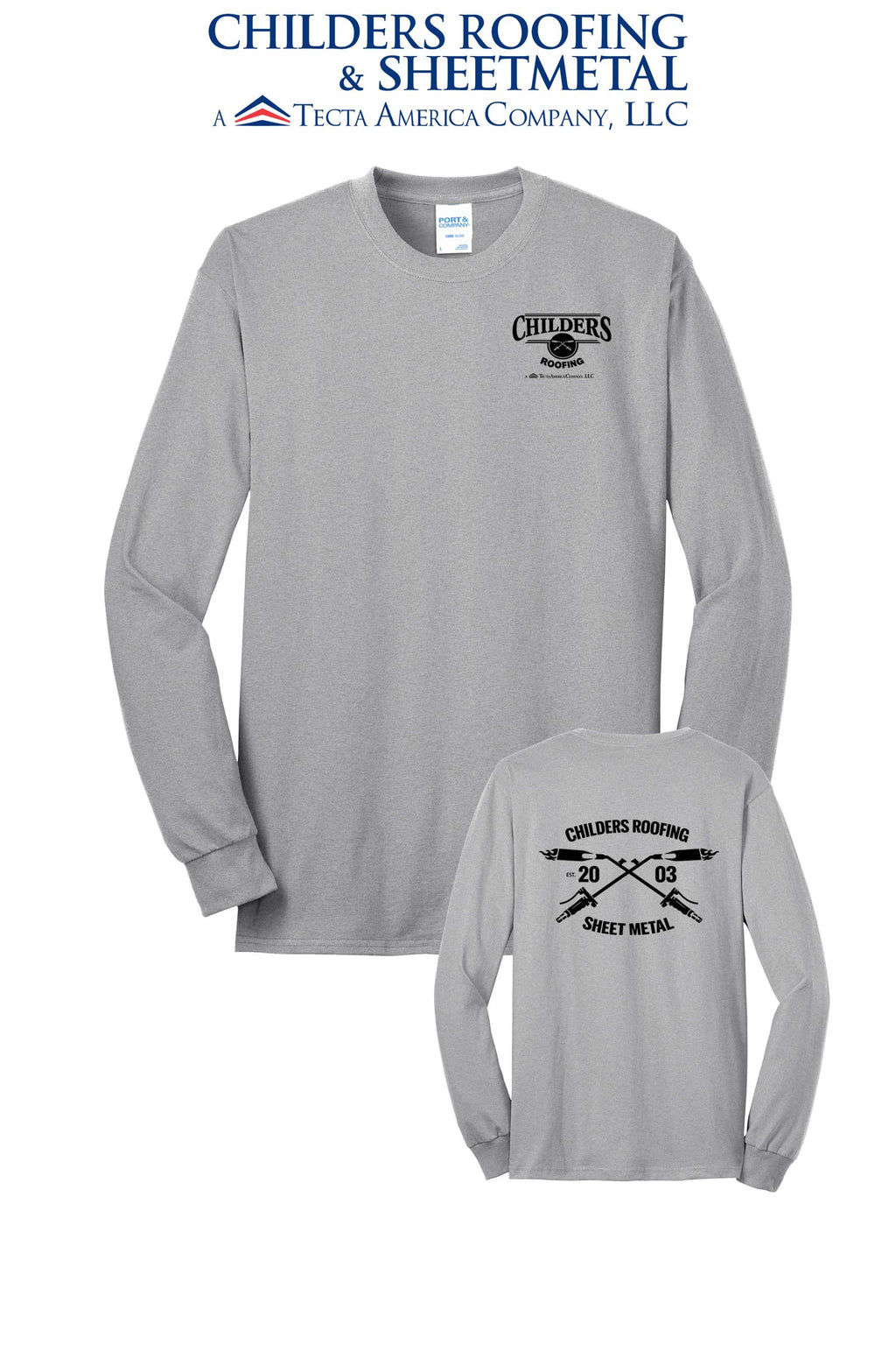 Port & Co™ Long Sleeve Core Blend Tee - CRS