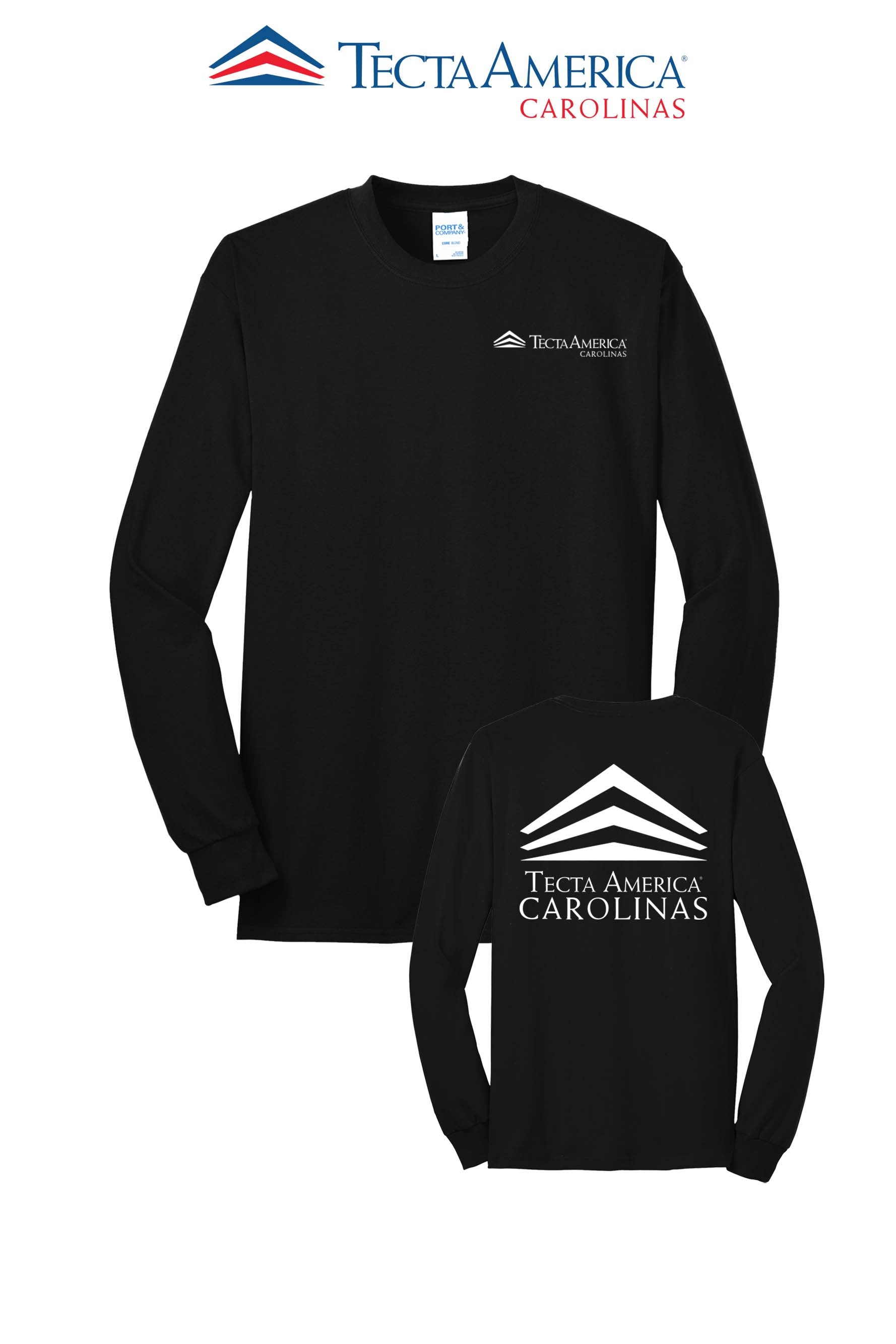 Port & Co™ Long Sleeve Core Blend Tee - Tecta America Carolinas LLC