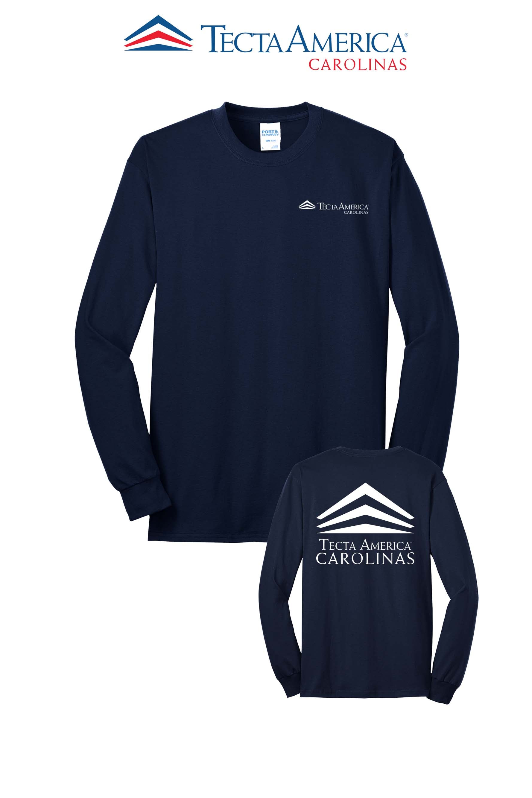 Port & Co™ Long Sleeve Core Blend Tee - Tecta America Carolinas LLC