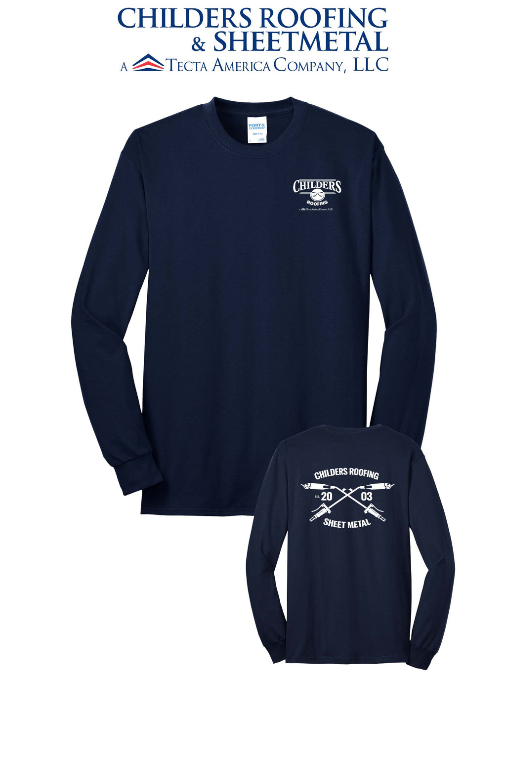 Port & Co™ Long Sleeve Core Blend Tee - CRS