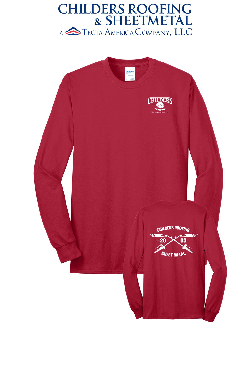 Port & Co™ Long Sleeve Core Blend Tee - CRS