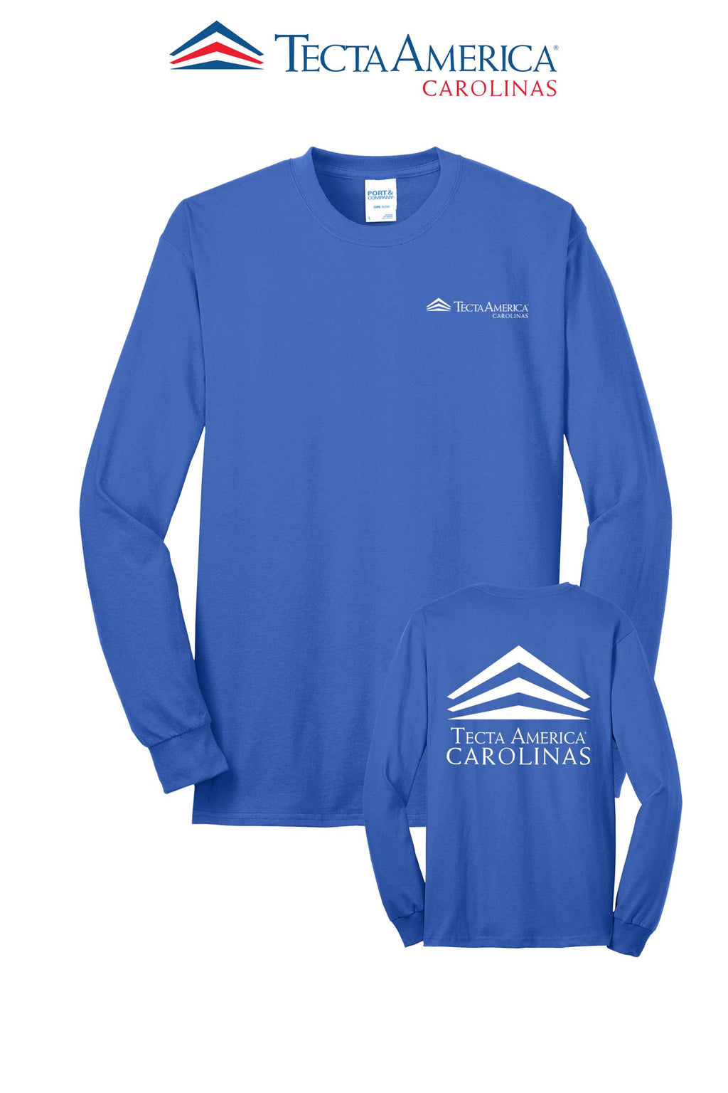 Port & Co™ Long Sleeve Core Blend Tee - Tecta America Carolinas LLC