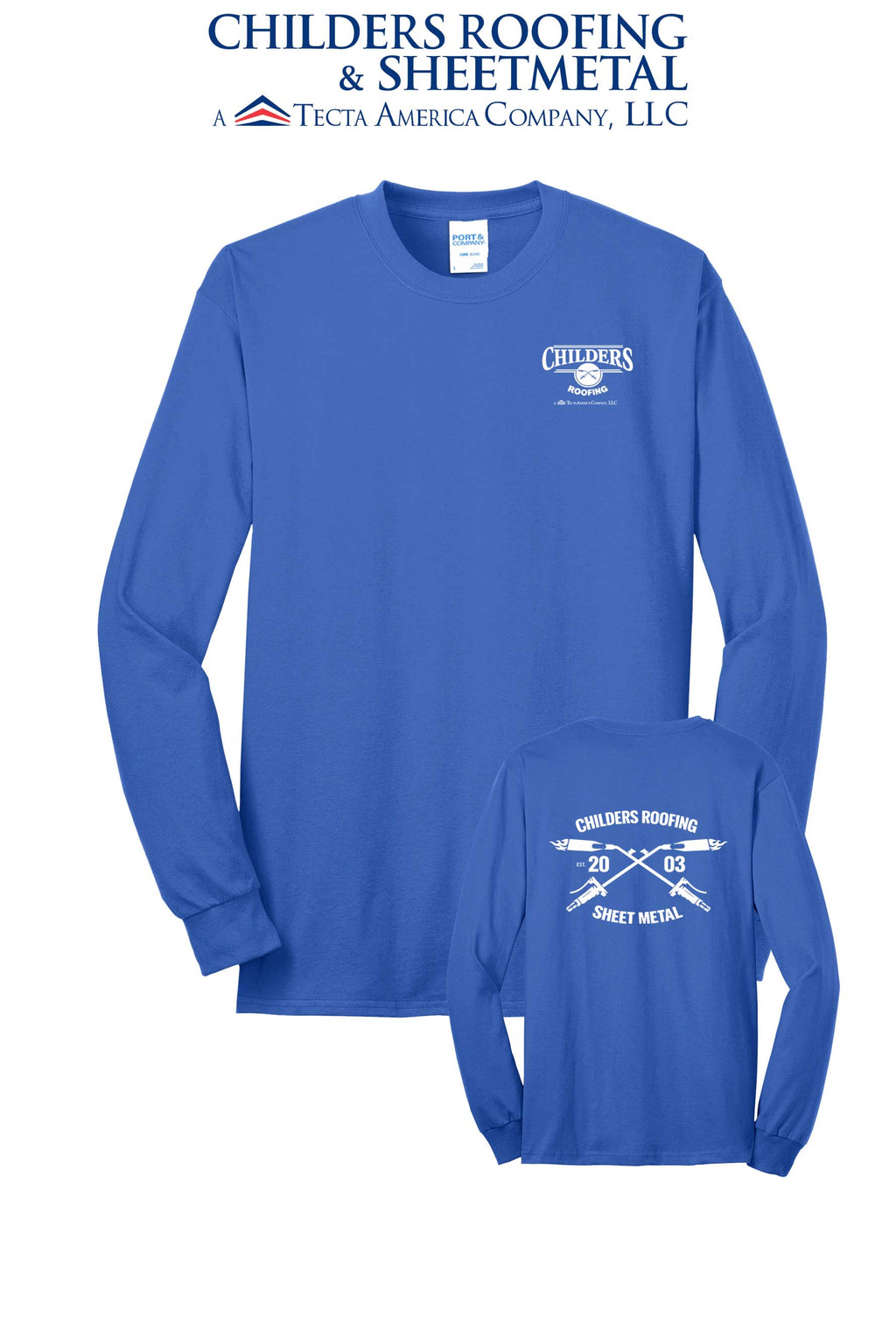 Port & Co™ Long Sleeve Core Blend Tee - CRS