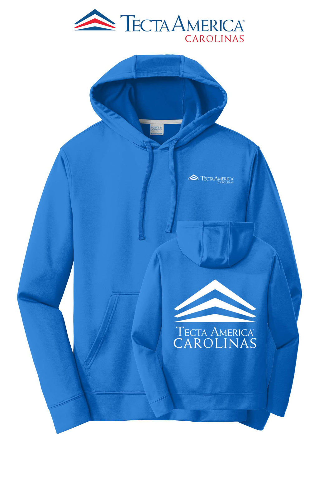Port & Co™ Performance Fleece Pullover Hooded Sweatshirt - Tecta America Carolinas LLC